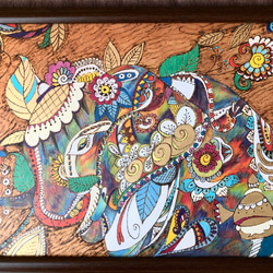 ガネーシャA4サイズアジアン・バリ雑貨・エスニックインテリア