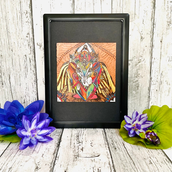 ガネーシャ　絵 原画販売】ガネーシャの絵｜壁掛けインテリアアート 絵画 K-asian-art