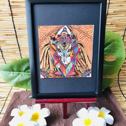 原画販売】ガネーシャの絵｜壁掛けインテリアアート 絵画 K-asian-art