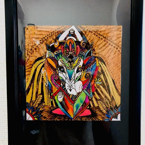 原画販売】ガネーシャの絵｜壁掛けインテリアアート 絵画 K-asian-art