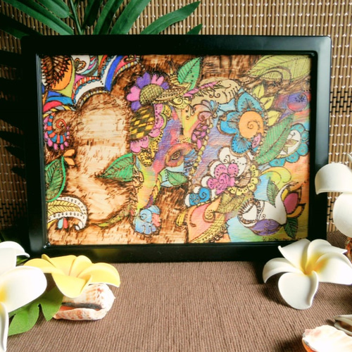 受注販売】ガネーシャA4サイズアジアン⭐バリ雑貨亀インテリア