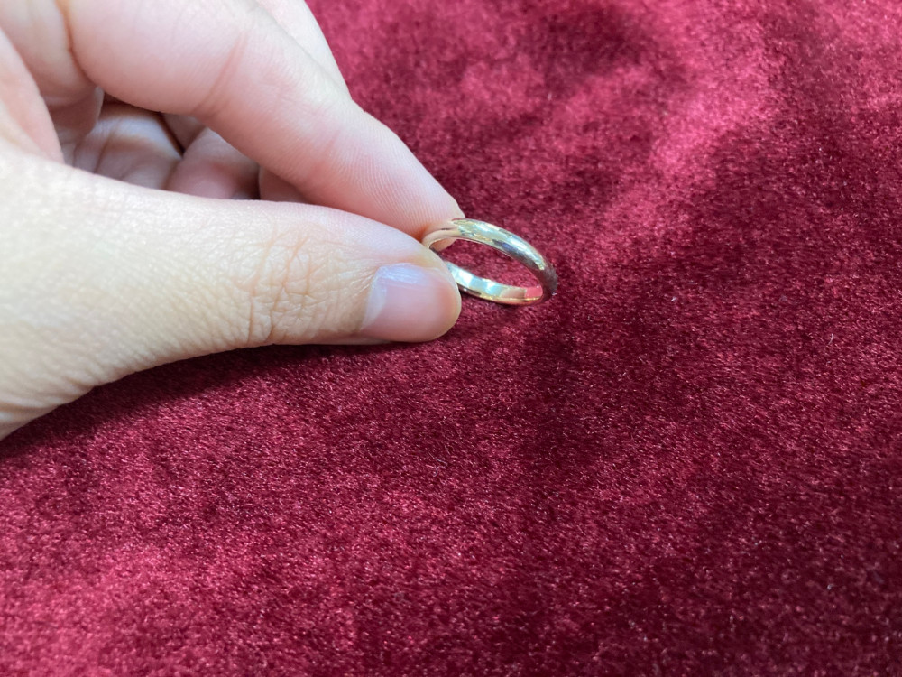 【オーダー品】シンバル合金で創ったシンプル丸みリング