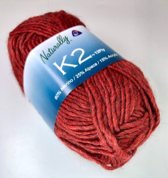 ★クリアランスセール★K2　極太12ply　カラー28　レッド 3枚目の画像