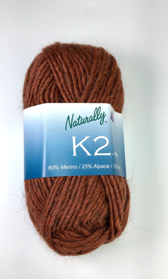 ★クリアランスセール★K2　極太12ply　カラー30　ブリックブラウン 1枚目の画像