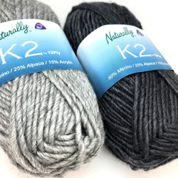 ★クリアランスセール★K2　極太12ply　カラー22　シルバーグレー 4枚目の画像