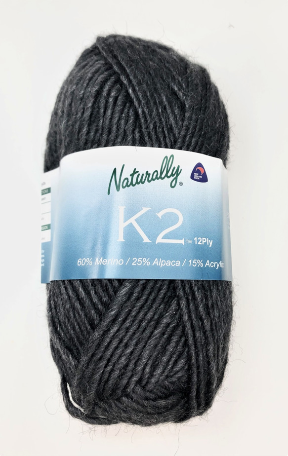 ★クリアランスセール★K2　極太12ply　カラー23　チャコールグレー 1枚目の画像