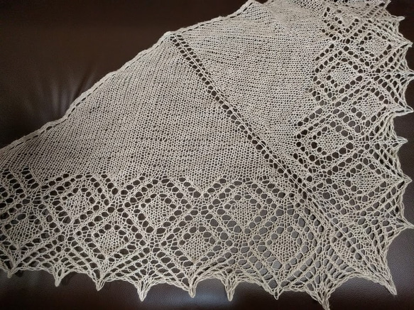 編み図 レースショール① （郵送・送料込） 編み図・パターン