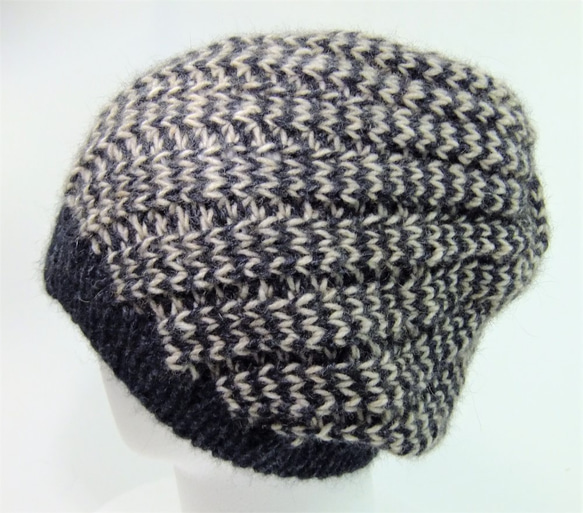 編み図 ポッサム・メリノ エストニアンスパイラル帽 （郵送・送料込