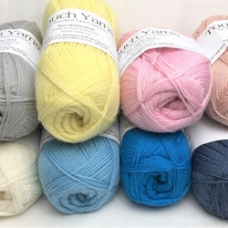 ニュージーランドメリノウール100％中細4ply　50g玉　ソフトピンク Col.406 6枚目の画像