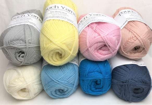 ニュージーランドメリノウール100％中細4ply　50g玉　ソフトピンク Col.406 6枚目の画像