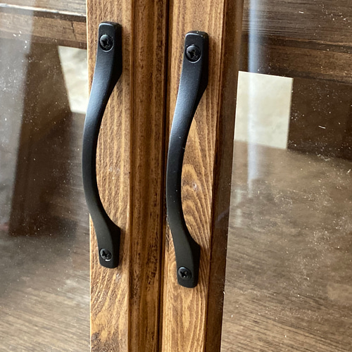 カフェ風2段ショーケース】サイズ変更可能 装飾フレーム ショーケース