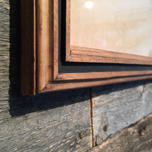 人気No.1｜A4対応】木製アンティーク額縁 写真 ポスター・ミラー