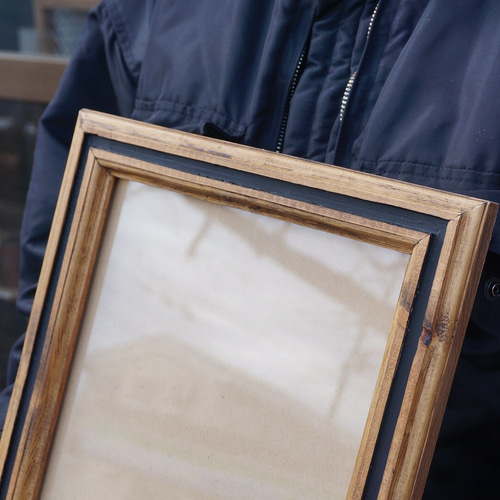 人気No.1｜A4対応】木製アンティーク額縁 写真 ポスター・ミラー