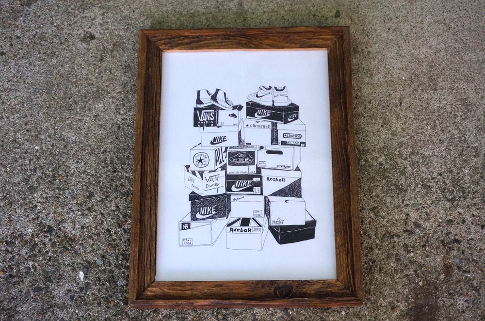 【A4古材額縁（ジャコビアン）】サイズ変更可能　古材フレーム　A4額縁 　額　絵　ポスター　オーダー　鏡　ミラー　古材