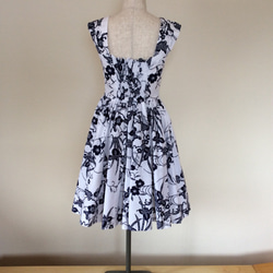 浴衣地のワンピース&ボレロ  菖蒲と梅柄 8枚目の画像