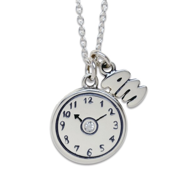 ベビーギフト【はじまり時計】生まれた時間・名前・生年月日・体重を刻印するペンダント