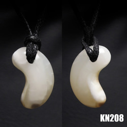 ★超レア★ケオン 原石研磨 出雲型 勾玉 ネックレス  KN-208 2枚目の画像