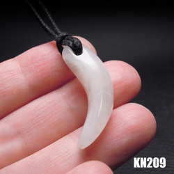 ★超レア★ケオン 原石研磨 牙型 勾玉 ネックレス  KN-209 6枚目の画像