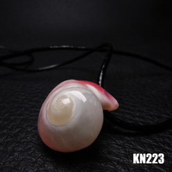 ★ピンク★ケオン レザーコード・ネックレス KN-223 3枚目の画像