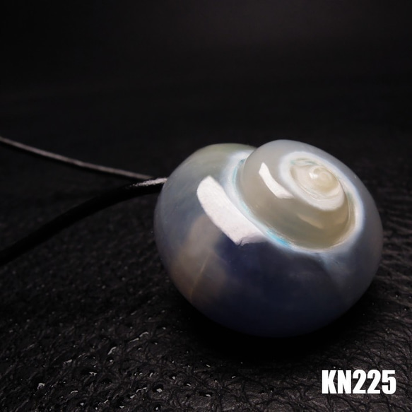 ★ブルー★ケオン レザーコード・ネックレス KN-225 3枚目の画像