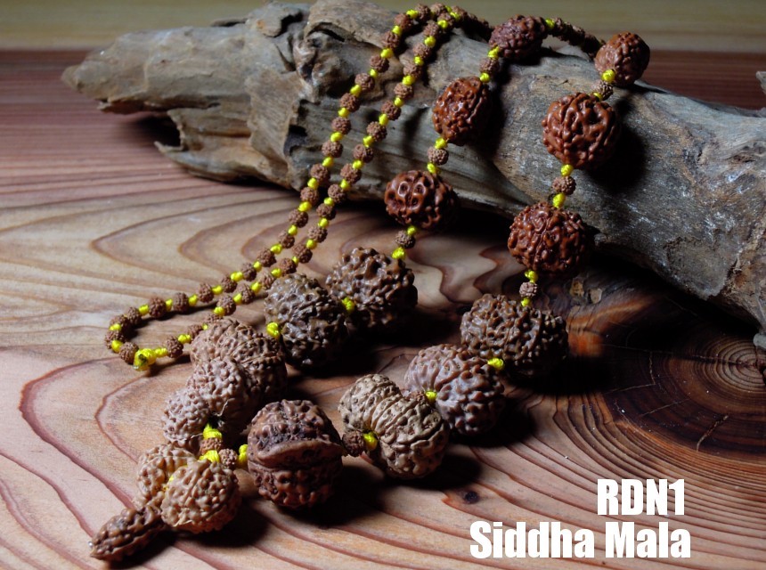 0*y様 アカルシャヤ・シッダ・マーラー（ルドラークシャ・チェーン）