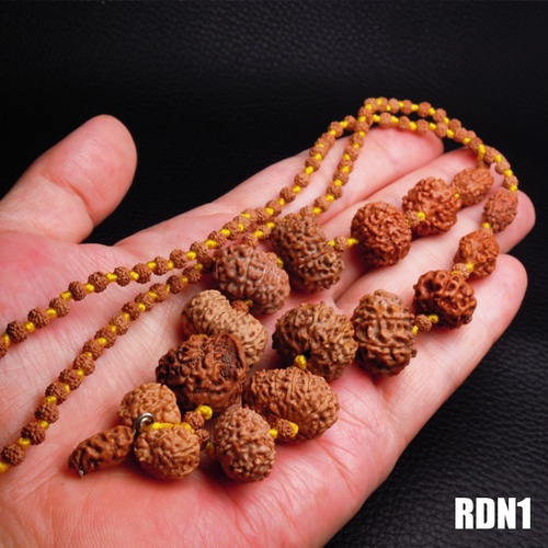 0*y様 アカルシャヤ・シッダ・マーラー（ルドラークシャ・チェーン） アカルシャヤ・シッダ・マーラー（ルドラークシャ・チェーン