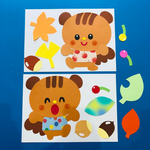 壁面飾り 画用紙 保育壁面 秋 どんぐり リス 雑貨・その他 まい 通販