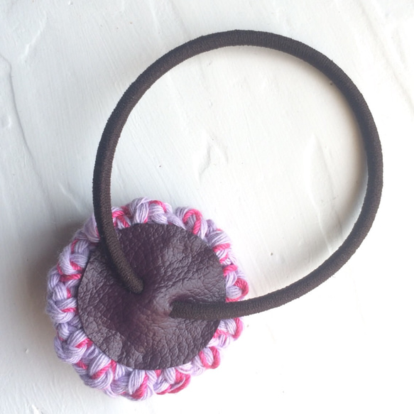 Knit hair ring 2枚目の画像