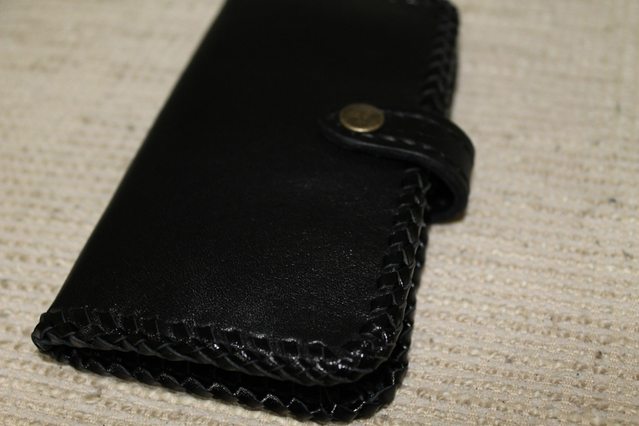 手帳型ケース  ギャラクシー エクスペリア　galaxy xperia ブラック　レース