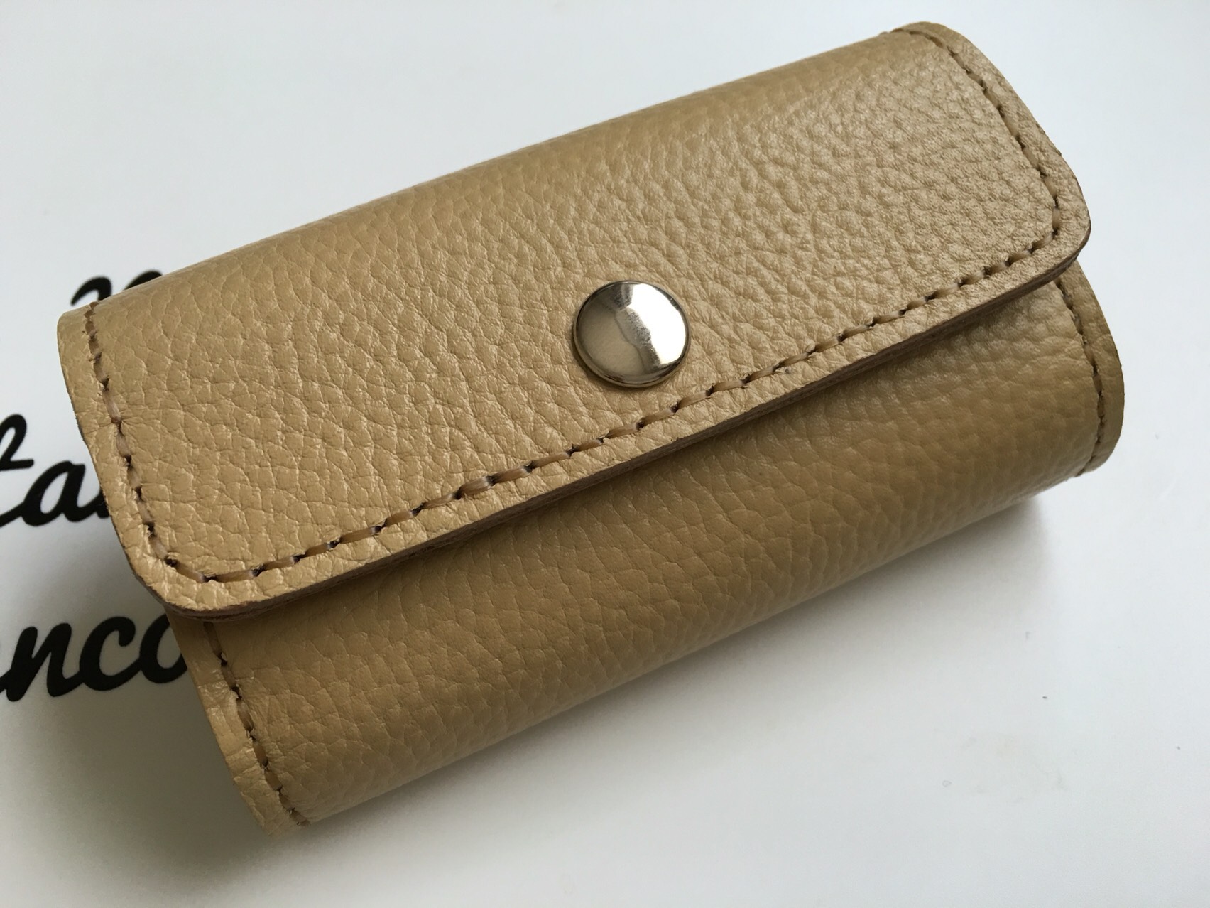 本革 ベージュ アイコスケース　シガレットケース　 IQOS