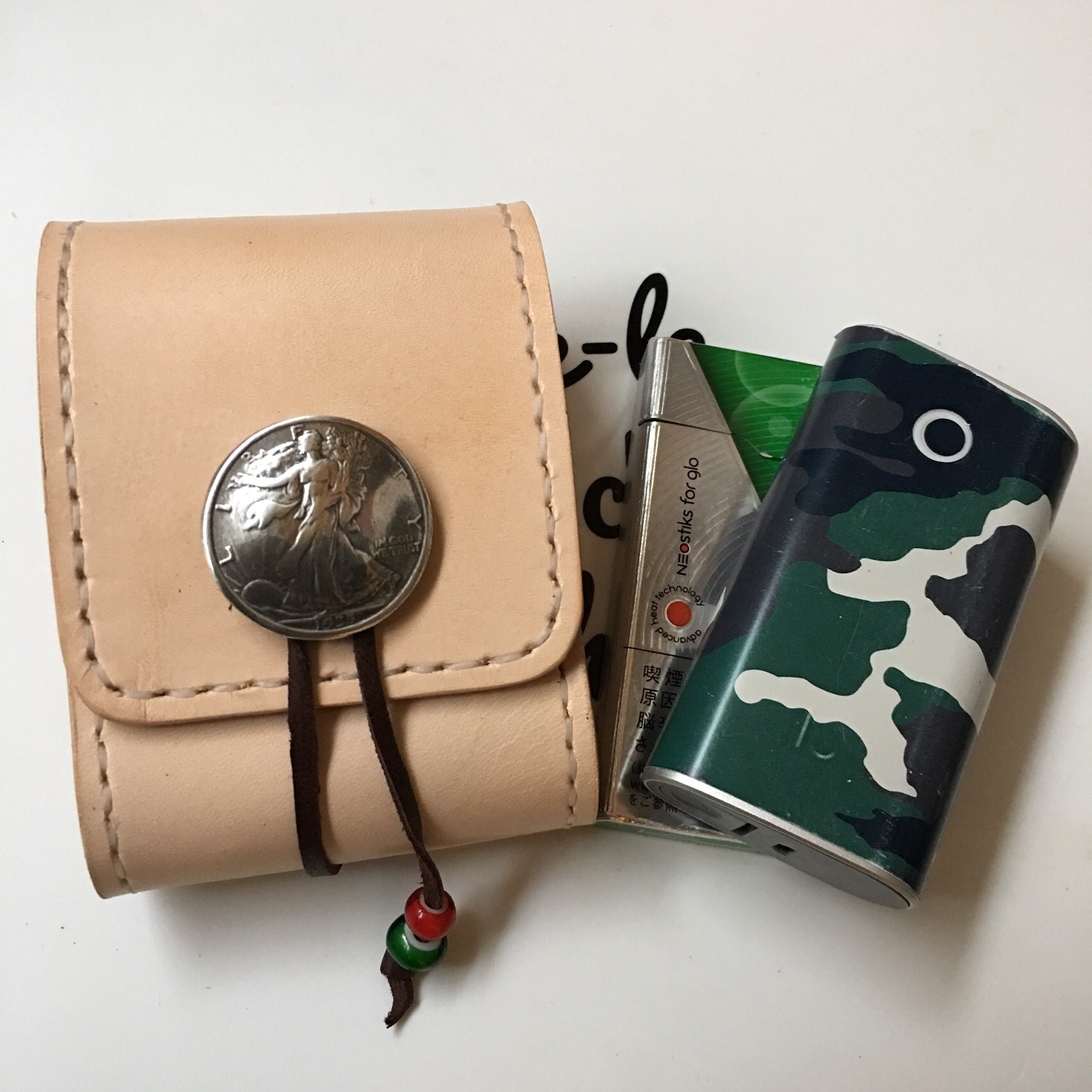 ヌメ革 グローケース　シガレットケース glo