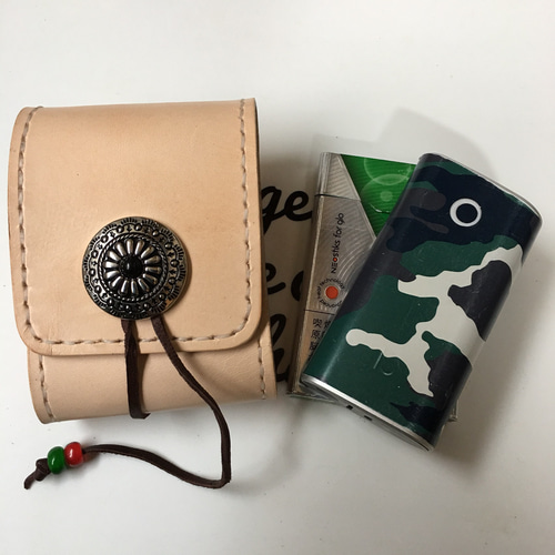 ヌメ革 ナチュラルグローケース シガレットケース ハイパー プルームX