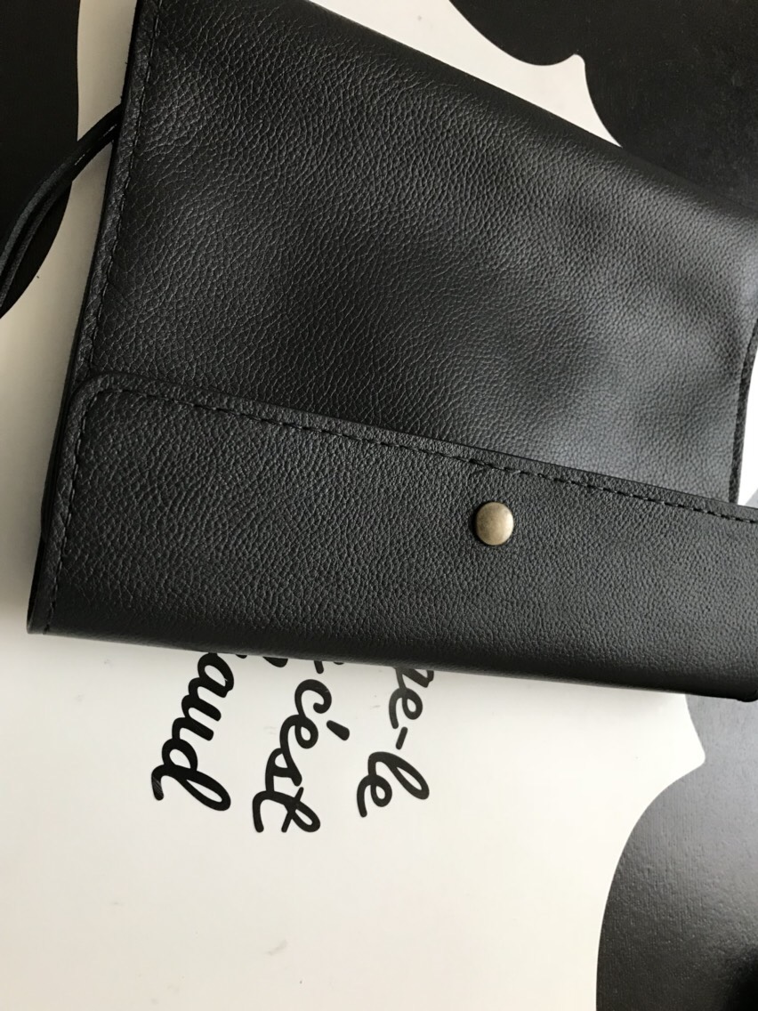 ハンドメイド★牛革手帳カバー ブラック Ａ5 ほぼ日 カズンsize