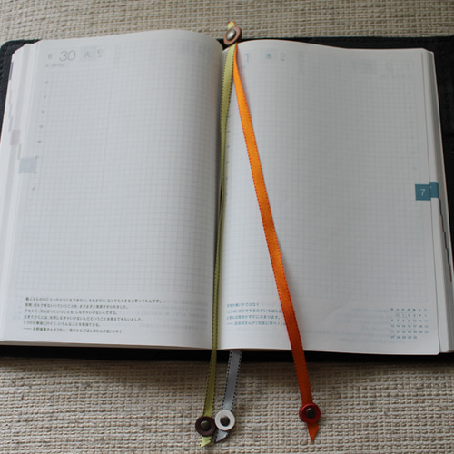 ハンドメイド☆手帳用 ブックマーク・しおり A5サイズ☆ A しおり