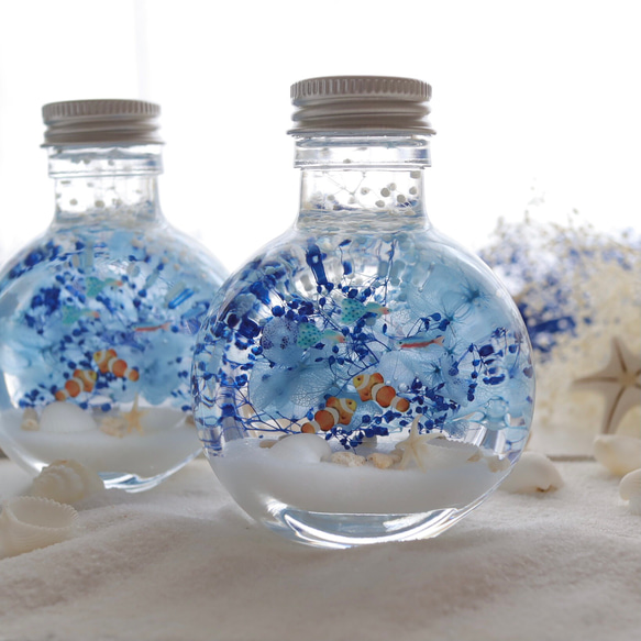 ちびまる熱帯魚のインテリアハーバリウム（無料ギフトラッピング） 9枚目の画像