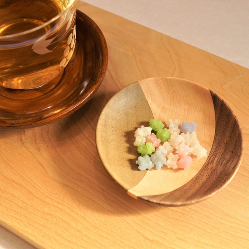 【予約】 寄木の豆皿 薬味皿・豆皿 13047883｜Creema 通販 もくもく木工 食器