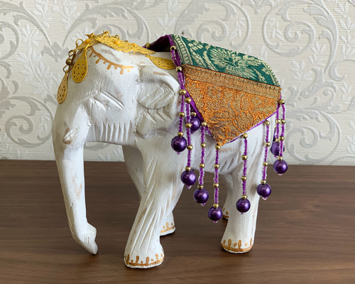 オリエンタル＊木彫りゾウ その他インテリア雑貨 anges☆yorimiti 通販