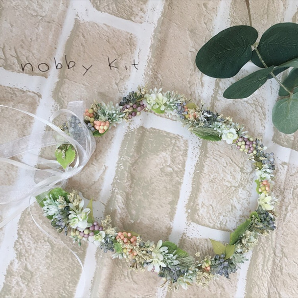 オーダーメイド＊babys・Kids 花かんむり（ワイヤーなし） ヘアバンド