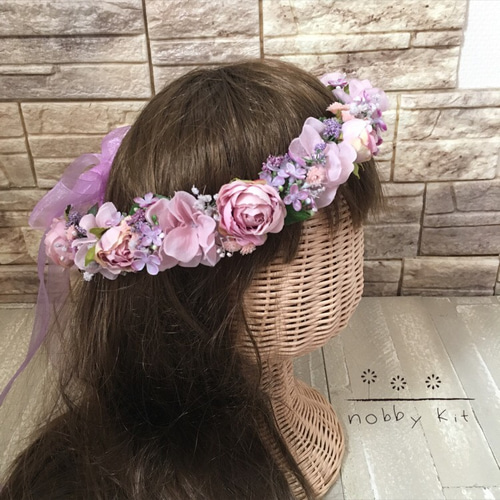 ご確認用です♡オリジナル創作 花かんむり オーダーメイド＊babys・Kids 花かんむり（ワイヤーなし） ヘア