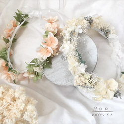 ＊オーダーメイド＊baby・kids花かんむり ワイヤーあり 1枚目の画像