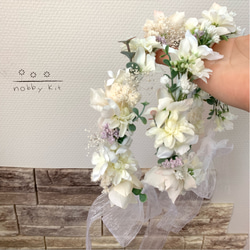 ＊オーダーメイド＊baby・kids花かんむり ワイヤーあり 5枚目の画像