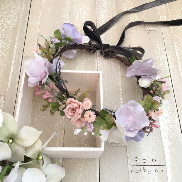 ＊オーダーメイド＊baby・kids花かんむり ワイヤーあり 7枚目の画像