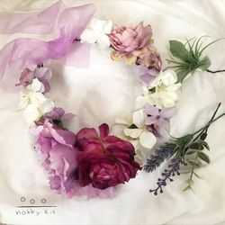 ＊オーダーメイド＊baby・kids花かんむり ワイヤーあり 9枚目の画像