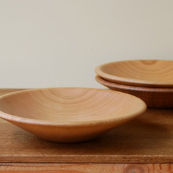 ベリー皿　木の器　直径24ｃｍ　(材　さくら) 5枚目の画像