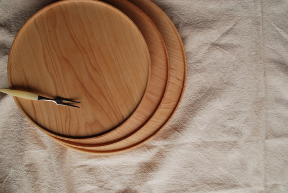 皿　木の器　直径22ｃｍ　 5枚目の画像