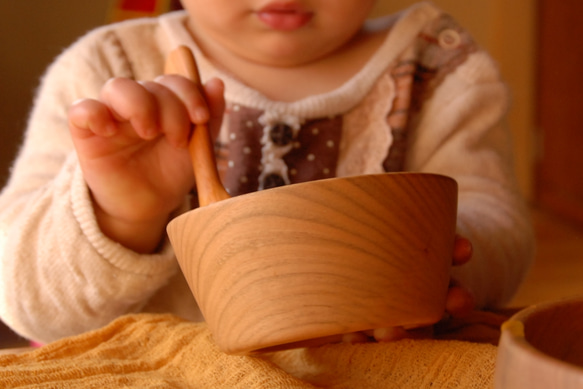 こどものうつわ 3点セット 「材 さくら」 離乳食 うつわ 出産祝い 7枚目の画像