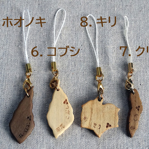 この葉なんの木？ストラップ・マスクチャーム① マスクアクセサリー 木 