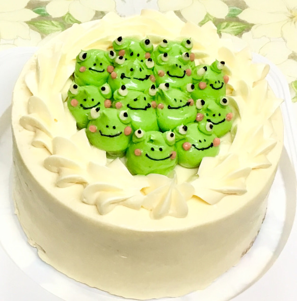 ご注文分のカエルぎゅうぎゅうデコレーション ケーキ コクリコ 通販  