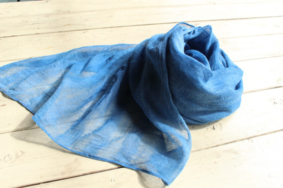 靛藍染料♪柔軟的棉布（天藍色） 第1張的照片
