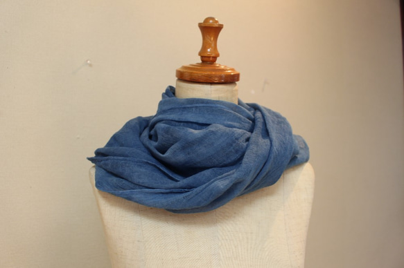靛藍染料♪柔軟的棉布（天藍色） 第5張的照片